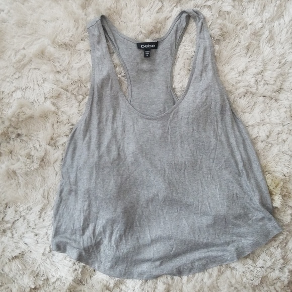 bebe Tops - Babe silver tank top